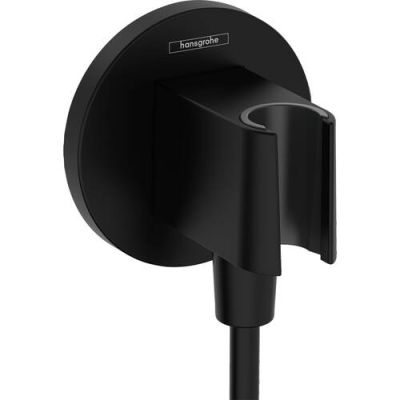 Hansgrohe Шланговое подключение FixFit S, черный матовий (з тримачем ручного душу) (26888670)