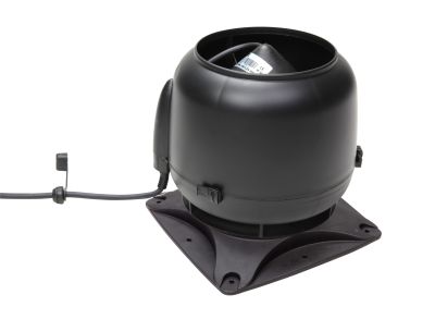 VILPE Вентилятор E 120 S 125/400м3 черный + основание 25x25 (737202)