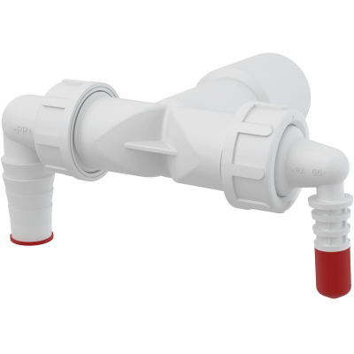 Колено Alca Drain P156Z с двумя штуцерами