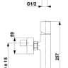 Смеситель для душа Armatura Morganit 4926-010-00