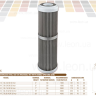 Atlas Filtri Картридж сетчатый из нержавеющей стали (AISI 316) - 80°C, SA A SX 50 mcr 20" (RA5057114)