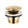 Донный клапан CLICK-CLACK KFA Armatura 5/4" пробка большая круг, ЗОЛОТО (660-320-31)