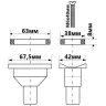 Перелив горизонтальний для миття McAlpine O/F-DR
