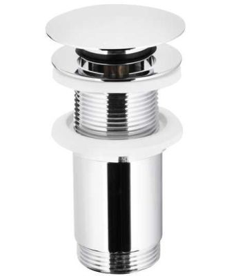 Донный клапан CLICK-CLACK KFA Armatura 5/4" пробка большая круг без перелива, ХРОМ (660-253-00)