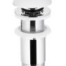 Донный клапан CLICK-CLACK KFA Armatura 5/4" пробка большая круг без перелива, ХРОМ (660-253-00)