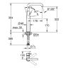 GROHE Смеситель Essence для умывальника высокий (24170001)