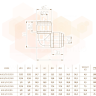 Fluidfit Колено 1/4" (трубка) (HUL1/4-1/4G)
