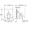 GROHE Змішувач Eurocube для ванни/душу 2 положення, для SmartBox (24062000)