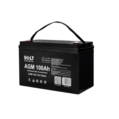 Акумулятор VOLT Polska AGM VRLA 12V 100Ah (6AKUXAG100)