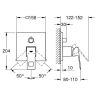 GROHE Смеситель Eurocube для ванны/душа 3 положення, для SmartBox (24094000)
