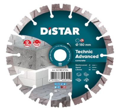 DISTAR Круг алмазный отрезной 1A1RSS 180 Technic Advanced (14315347014)