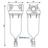 Фильтр самопромывной Atlas Filtri HYDRA BIG Ø11/2 " + картридж RLH 90 mcr (RA6310013)
