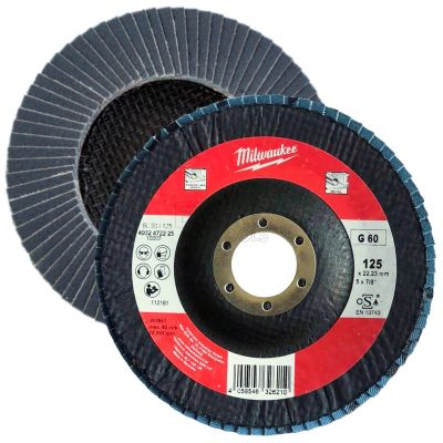 Круг шліфувальний пелюстковий по нержавійці Milwaukee Zirconium SL50/125G60 (4932472225)