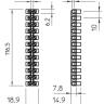 Клеммная колодка 6мм² 41 А OBO Bettermann (2056224)