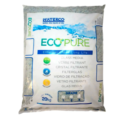 WPS Пісок скляний для басейнових фільтрів Waterco EcoPure фракція 0.5-1.0 (20 кг)