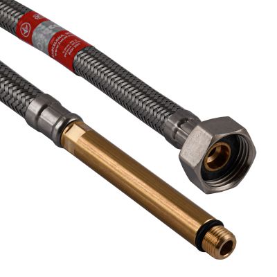 Шланг для смесителя TUCAI М10х1/2"- L75мм "длинная игла" 0,6м. TAQ GRIF (212386)