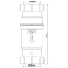 Сифон McAlpine с обратным клапаном McAlpine 50x50мм (MACVALVE-19)