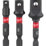 Milwaukee Набір перехідників з 1/4" Hex на хвостовик квадратний (1/4", 3/8", 1/2") (3шт.) (4932479228)