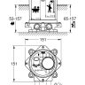 GROHE Смеситель скрытая часть для напольного смесителя (45984001)