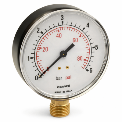 Манометр Cewal 1/2" 6 бар (Ø100) (91413310)