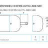 Мембрана для гидроаккумулятора Se.Fa 50л (Ø8см) (F0A0180)
