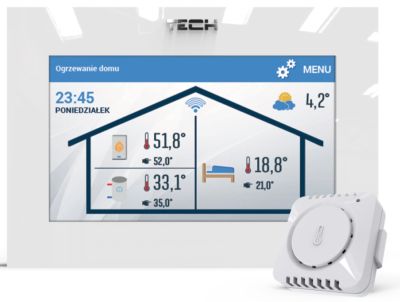 TECH Комнатный термостат ST-2801 WiFi + OpenTherm (Белый)