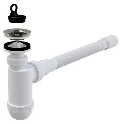 Сифон для раковины Alca Drain A41 Flexi (A41+A71)