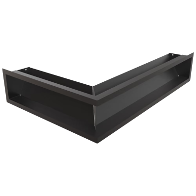Каминная решетка KRATKI LUFT угловая правая черная 40x60x12 Slim (LUFT/NP/12/40/45S/C/SF)