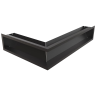 Каминная решетка KRATKI LUFT угловая правая черная 40x60x12 Slim (LUFT/NP/12/40/45S/C/SF)