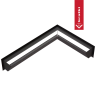 Каминная решетка KRATKI LUFT угловая правая черная 40x60x12 Slim (LUFT/NP/12/40/45S/C/SF)