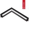 Каминная решетка KRATKI LUFT угловая угловая левая черная 60x40x12 Slim (LUFT/NL/12/40/45S/C/SF)