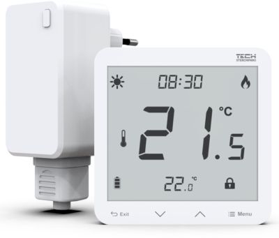 TECH Комнатный термостат ST-297 v2 (ААА) (радио) (Белый) (ST-297 v2 WHITE)