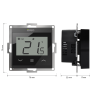 ENGO Комнатный термостат с Wi‑Fi, 230В, монтаж под рамку 55x55, черный (E55-B)