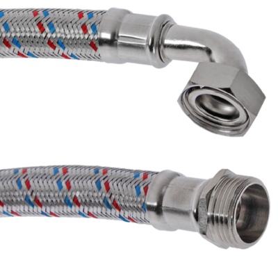 REMER Шланг антивибрационный угловой 1"x1"вн./зовн. - 0,5м (441C1050)