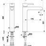 KFA Armatura Смеситель Angelit для умывальника высокий + Click-Clack (4722-612-40)