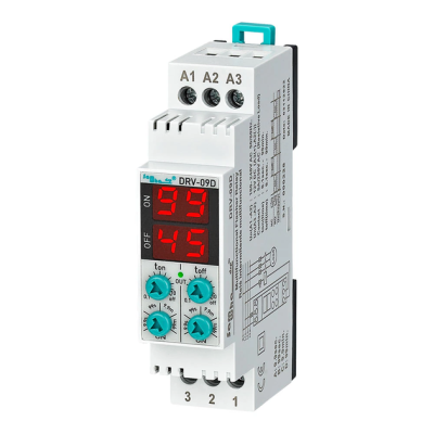 Реле задержки времени включения/выключения Samwha DRV-09D (DC12V/AC100-230V)