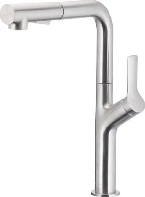 KFA Armatura Смеситель DUERO Design для кухни вытяжной излив INOX (6623-220-22)