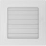 Каминная решетка KRATKI белая с жалюзями 17x17 (17BX)