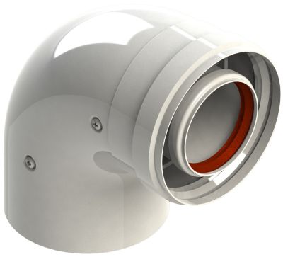 Groppalli Коаксиальное колено 100/60 x 90° В/Н (A31699)