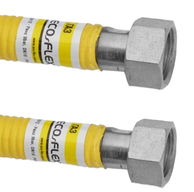 Eco-Flex Шланг для газа (желтый) 1/2"x1/2"вн./вн.