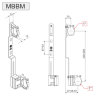 MB FIX Кріплення коллектора MBBM 700 - 1" (пара) міжосьова відстань 150-220 мм (40100007)
