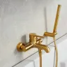 Змішувач для ванни KFA ARMATURA MOZA BRUSHED GOLD 5034-010-31 золото