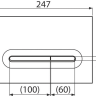 Кнопка для инсталяции Alca Drain M1878 (черная матовая)