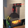 Камінна решітка з рухомими жалюзями чорна DARCO VENTLAB KRVZS 200x145 (KRVZ200x145-ML.CZ)