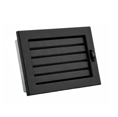 Каминная решетка с подвижными жалюзями черная DARCO VENTLAB KRVZS 200x145 (KRVZ200x145-ML.CZ)