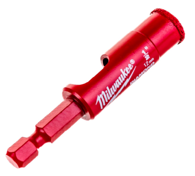 Коронка алмазна Milwaukee 1/4 Hex Diamond Plus 12мм (49560511)