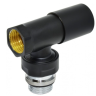 Кран радиаторный CARLO POLETTI Compact 1/2" угловой черный (V150310EE9005O)