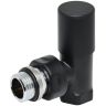Кран радиаторный CARLO POLETTI Compact 1/2" угловой черный (V150310EE9005O)