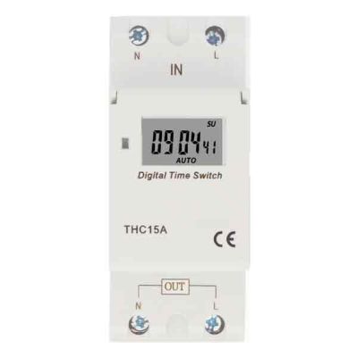 Таймер цифровий тижневий на DIN-рейку DTS 220V/16A (N/L)