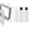 Каминная решетка KRATKI графитовая 17x17 (17G)